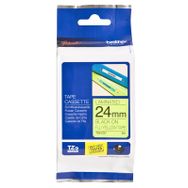 Brother P-touch Tze-c51 Tze-tape 24 mm Fosforlu Turuncu Üzerine Siyah Laminasyonlu Etiket