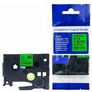 Brother P-Touch TZE-D31 Fosforlu Yeşil Üzerine Siyah 12 mm 8 mt Muadil Etiket