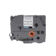 Brother P-Touch TZE-M951 Mat Gümüş Üzerine Siyah Güçlü Yapışkanlı 24 mm 8 mt Muadil Etiket