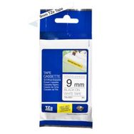 Brother P-Touch TZE-S221 Beyaz Üzerine Siyah Güçlü Yapışkanlı 9 mm 8 mt Muadil Etiket