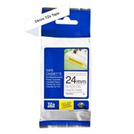 Brother P-Touch TZE-S251 Beyaz Üzerine Siyah Güçlü Yapışkanlı 24 mm 8 mt Muadil Etiket