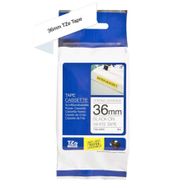 Brother P-Touch TZE-S261 Beyaz Üzerine Siyah Güçlü Yapışkanlı 36 mm 8 mt Muadil Etiket