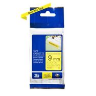 Brother P-Touch TZE-S621 Sarı Üzerine Siyah Güçlü Yapışkanlı 9 mm 8 mt Muadil Etiket