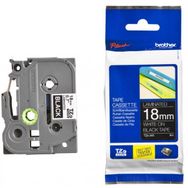 Brother TZE-345 18 mm Siyah Üzerine Beyaz Laminasyonlu Yazıcı Şeridi