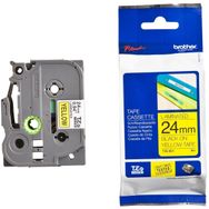 Brother TZE-651 24 mm Sarı Üzerine Siyah Orjinal Etiket