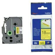 Brother TZE-S641 Sarı 18 mm Etiket
