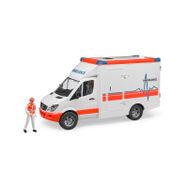 Bruder 4001702026769 02676 Mercedes Benz Sprinter Sirenli Ambulans ve Ekibi