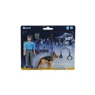Bruder BR62150 Mavi Polis Figürü Polis Köpeği