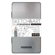 Bruno Visconti Sketch Art 12'li 2H-9B No:21-0009 Kurşun Kalem Seti