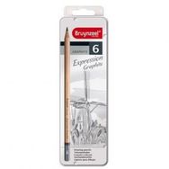 Bruynzeel 6'lı Set Expression Graphite Dereceli Kalem