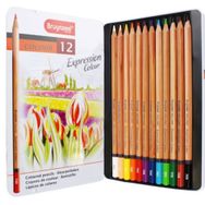 Bruynzeel Expression Colour 12 Renk Kuru Boya Kalemi
