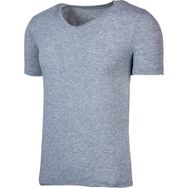 BSM 41603 Gri Modal V Yaka Kısa Kol Erkek Body