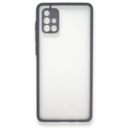 BSSM Gri Samsung Galaxy A71 Montreal Silikon Kapak Kılıf