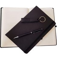 BSSM Hediyelik Mat Siyah Promosyon Kalem Anahtarlık ve Defter