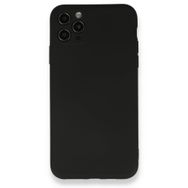BSSM iPhone 11 Pro Max Nano İçi Kadife Silikon Siyah Kılıf