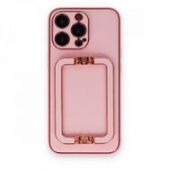 BSSM iPhone 13 Pro Max Coco Elit Kapak Pembe Cep Telefonu Kılıfı