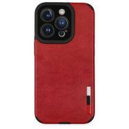 BSSM Loop Deri Silikon - Kırmızı iPhone 14 Pro Max Kılıf