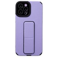 BSSM Mega Standlı Silikon - Lila iPhone 12 Pro Max Kılıf