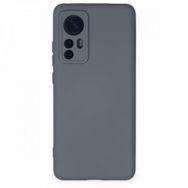 BSSM Nano içi Kadife Silikon - Gri Xiaomi Mi 12 Kılıf