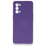 BSSM Nano İçi Kadife Silikon - Mor Oppo Reno 5 Pro Kılıf