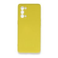 BSSM Nano İçi Kadife Silikon - Sarı Oppo Reno 5 Pro Kılıf