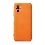 BSSM Nano içi Kadife Silikon - Turuncu Xiaomi Redmi Note 10 Kılıf