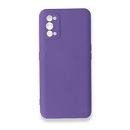 BSSM Realme 7 Pro Nano İçi Kadife Silikon Mor Kılıf