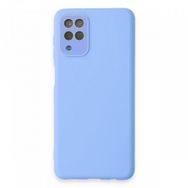 BSSM Samsung Galaxy A22 Lansman Glass Kapak Mavi Kılıf