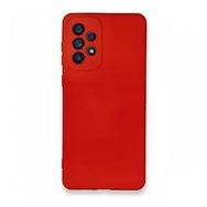 BSSM Samsung Galaxy A33 5G Nano İçi Kadife Kırmızı Silikon Kılıf
