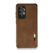 BSSM Samsung Galaxy A72 Loop Deri Silikon - Kahverengi Kılıf