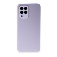 BSSM Samsung Galaxy M33 Glass Kapak Lila Kılıf