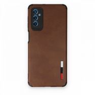 BSSM Samsung Galaxy M52 5G Loop Deri Silikon Kahverengi Kılıf