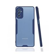 BSSM Samsung Galaxy M52 5G Platin Silikon Lacivert Kılıf