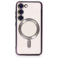 BSSM Samsung Galaxy S23 Kross Magneticsafe Kapak Mor Cep Telefonu Kılıfı