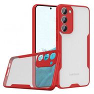 BSSM Samsung Galaxy S23 Plus Platin Silikon Kırmızı Kılıf