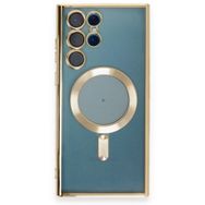 BSSM Samsung Galaxy S23 Ultra Kross Magneticsafe Kapak Gold Kılıf