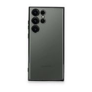 BSSM Samsung Galaxy S23 Ultra Razer Lensli Silikon Siyah Cep Telefonu Kılıfı