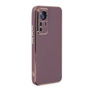 BSSM Xiaomi Mi 12T Pro Volet Silikon Mor Kılıf