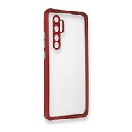 BSSM Xiaomi Mi Note 10 Lite Miami Şeffaf Silikon Fuşya Kılıf