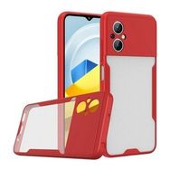 BSSM Xiaomi Poco M5 Platin Silikon Kırmızı Kılıf