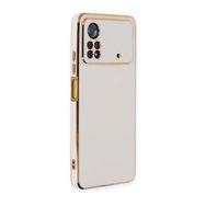 BSSM Xiaomi Poco X4 Pro 5G Volet Silikon Beyaz Cep Telefonu Kılıfı