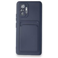BSSM Xiaomi Redmi Note 10 Pro Kelvin Kartvizitli Silikon Lacivert Kılıf