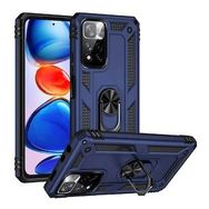 BSSM Xiaomi Redmi Note 11 Pro Plus 5G Sofya Yüzüklü Silikon Kapak Lacivert Kılıf