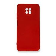 BSSM Xiaomi Redmi Note 9 5G Nano İçi Kadife Silikon Kırmızı Kılıf