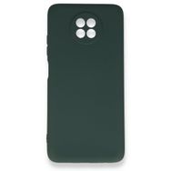 BSSM Xiaomi Redmi Note 9 5G Nano İçi Kadife Silikon Koyu Yeşil Kılıf