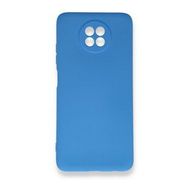 BSSM Xiaomi Redmi Note 9 5G Nano İçi Kadife Silikon Mavi Kılıf