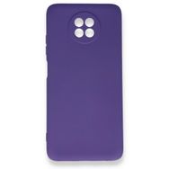 BSSM Xiaomi Redmi Note 9 5G Nano İçi Kadife Silikon Mor Kılıf