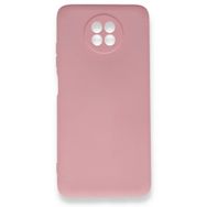BSSM Xiaomi Redmi Note 9 5G Nano İçi Kadife Silikon Pembe Kılıf