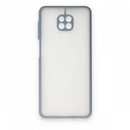 BSSM Xiaomi Redmi Note 9 Montreal Silikon Kapak Gri Kılıf
