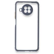 BSSM Xiaomi Redmi Note 9 Pro 5G Miami Şeffaf Silikon Gri Kılıf
